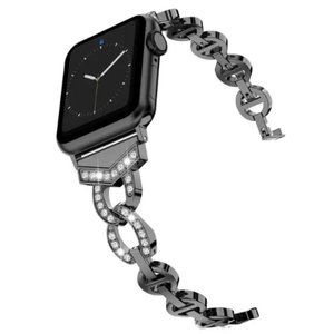 NEW Luxury adjustable Strap Chain Stainless Band For Apple Watch - BK